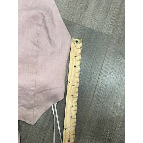 Nicholas Womens Nia Linen Halterneck Vest Button-Front Tie Back Pastel Pink Sz 6 - Picture 10 of 10